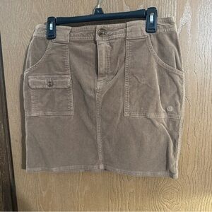Vintage Gramicci Women's Zoey Mini Corduroy Skirt Light Brown Size 10